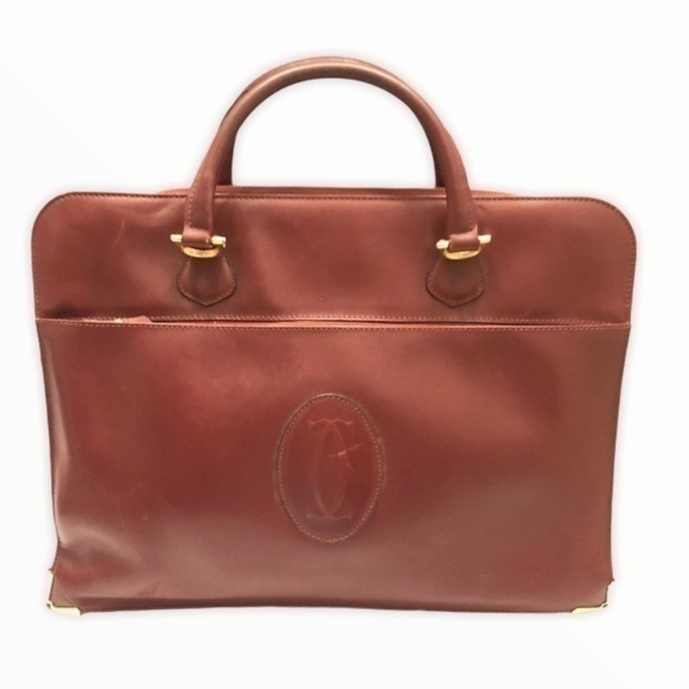 Cartier authentic leather briefcase